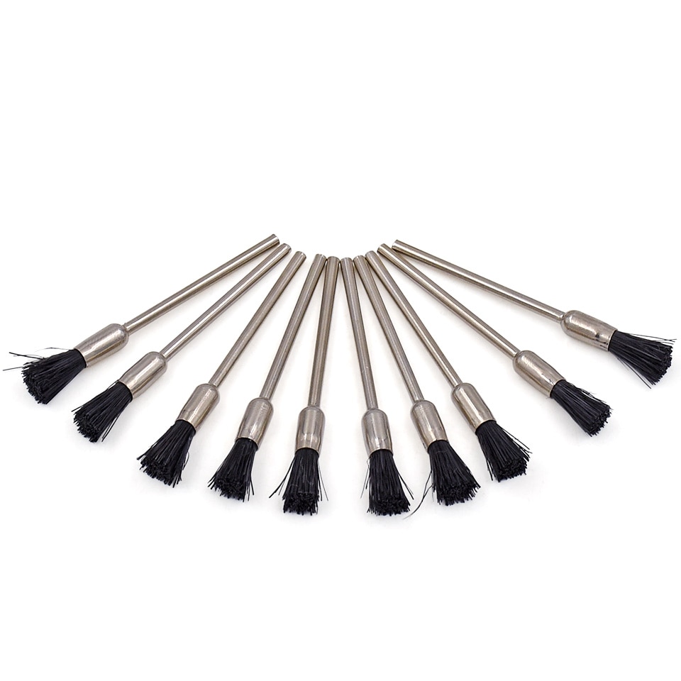 100 pcs dremel   ׼ bristle mounted polishing brush woodwoking ݼ    shank 2.35mm